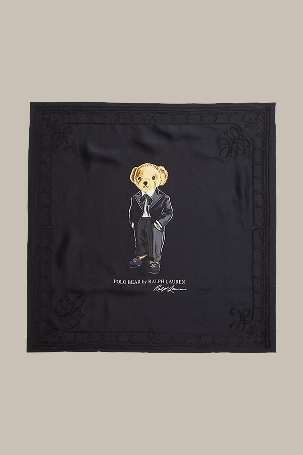 ΜΕΤΑΞΩΤΟ ΦΟΥΛΑΡΙ ΛΑΙΜΟΥ POLO RALPH LAUREN - 001 POLO BLACK / BLACK